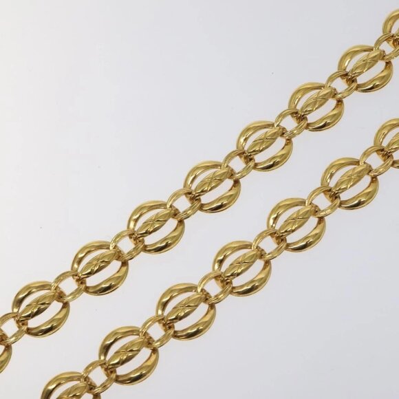 CHANEL Chain Belt metal Gold CC Auth 127734V main image 5